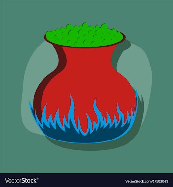 Paper sticker on stylish background potion vector image