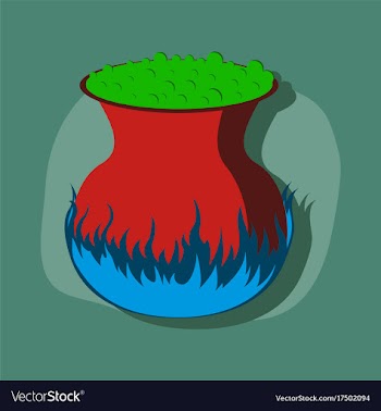 Paper sticker on stylish background potion vector image