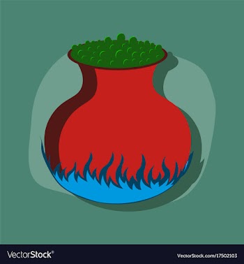 Paper sticker on stylish background potion vector image