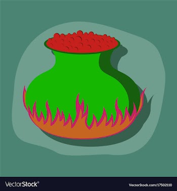 Paper sticker on stylish background potion vector image