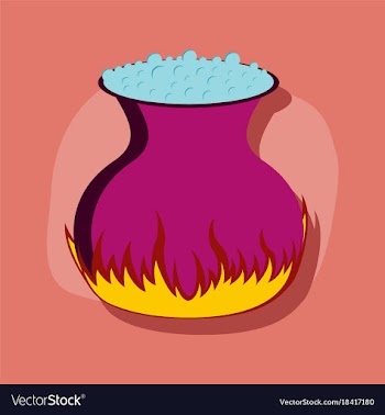 Paper sticker on stylish background potion vector image