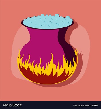 Paper sticker on stylish background potion vector image