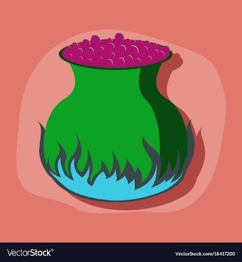 Paper sticker on stylish background potion vector image