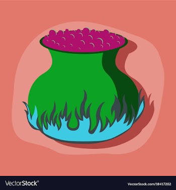 Paper sticker on stylish background potion vector image