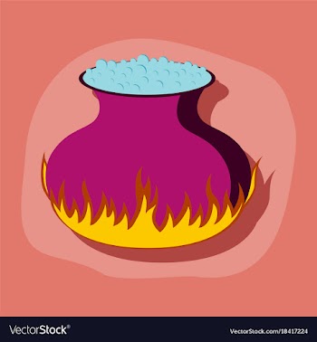 Paper sticker on stylish background potion vector image