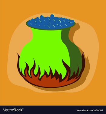 Paper sticker on stylish background potion vector image