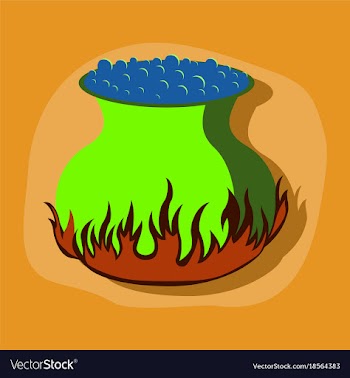 Paper sticker on stylish background potion vector image