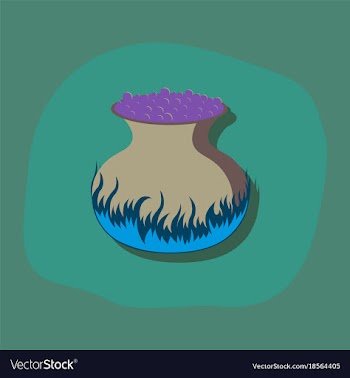 Paper sticker on stylish background potion vector image