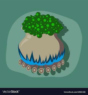 Paper sticker on stylish background potion vector image