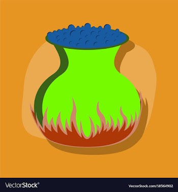 Paper sticker on stylish background potion vector image