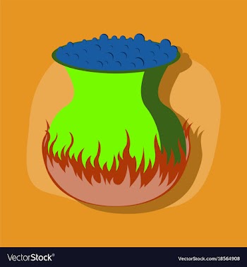 Paper sticker on stylish background potion vector image