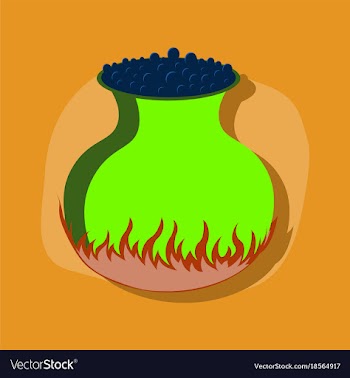 Paper sticker on stylish background potion vector image
