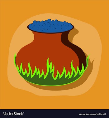 Paper sticker on stylish background potion vector image