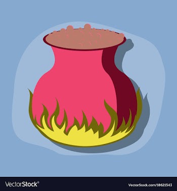 Paper sticker on stylish background potion vector image