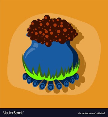 Paper sticker on stylish background potion vector image