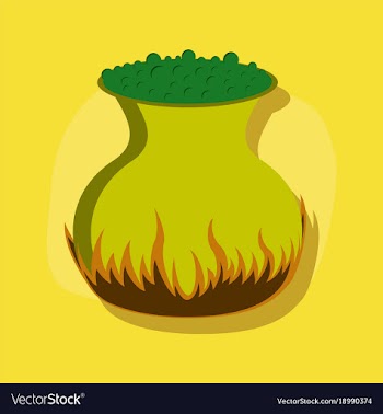 Paper sticker on stylish background potion vector image