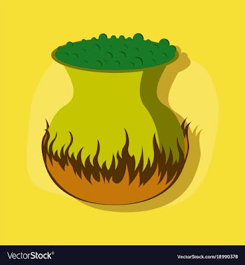 Paper sticker on stylish background potion vector image