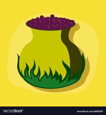 Paper sticker on stylish background potion vector image