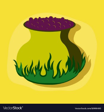 Paper sticker on stylish background potion vector image