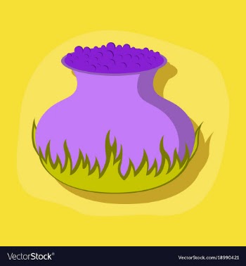 Paper sticker on stylish background potion vector image
