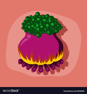Paper sticker on stylish background potion vector image