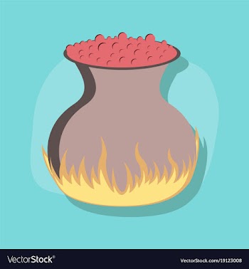 Paper sticker on stylish background potion vector image