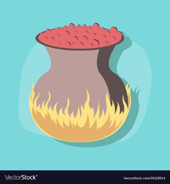 Paper sticker on stylish background potion vector image