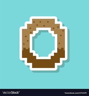 Paper sticker on stylish background pretzel vector image