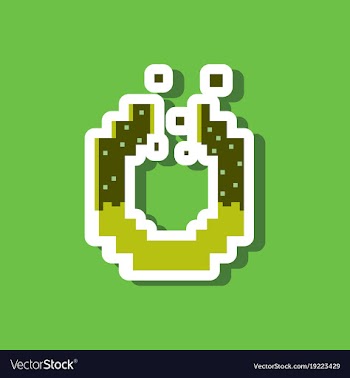 Paper sticker on stylish background pretzel vector image