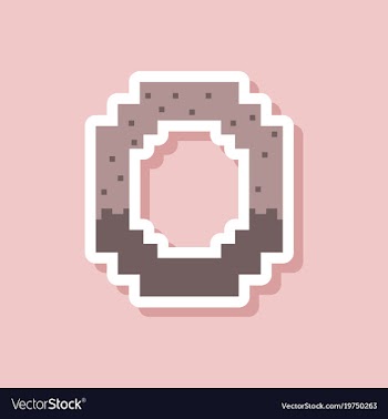 Paper sticker on stylish background pretzel vector image