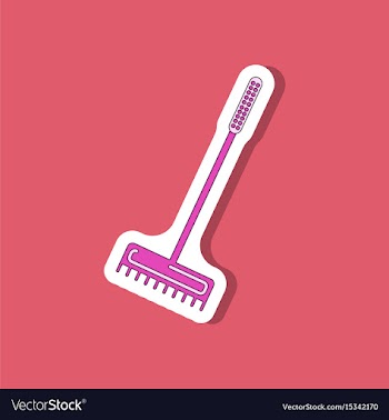 Paper sticker on stylish background rake vector image