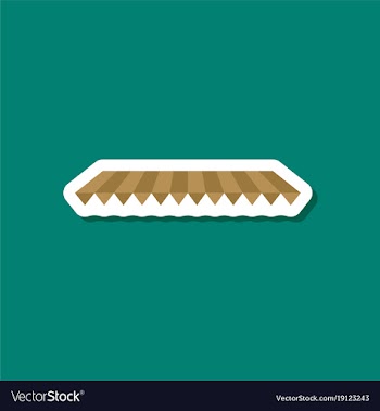 Paper sticker on stylish background roof awning vector image