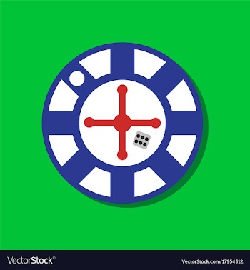 Paper sticker on stylish background roulette vector image