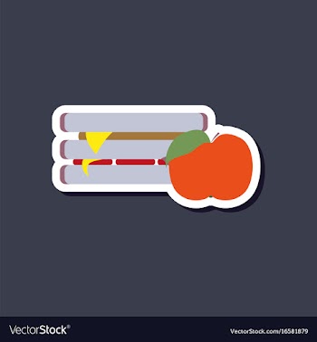 Paper sticker on stylish background sandwich and vector image
