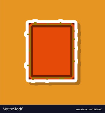 Paper sticker on stylish background sandwich vector image