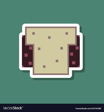Paper sticker on stylish background sandwich vector image