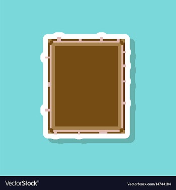 Paper sticker on stylish background sandwich vector image