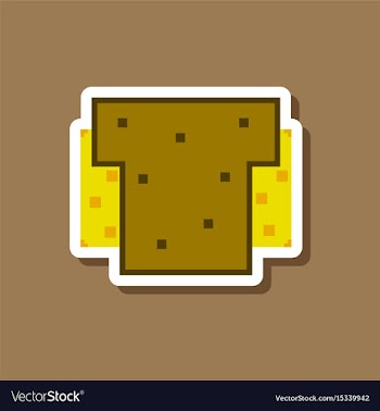 Paper sticker on stylish background sandwich vector image