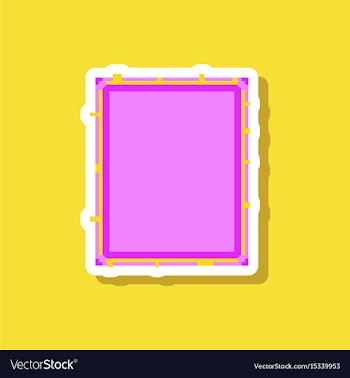 Paper sticker on stylish background sandwich vector image
