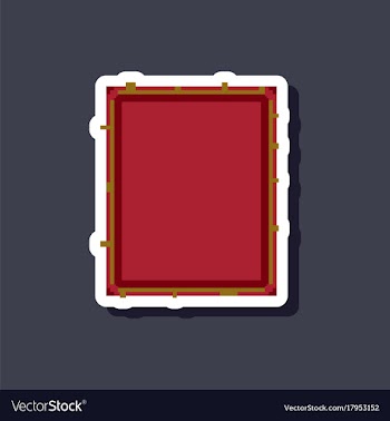 Paper sticker on stylish background sandwich vector image
