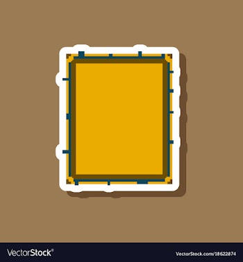 Paper sticker on stylish background sandwich vector image