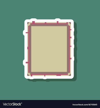 Paper sticker on stylish background sandwich vector image