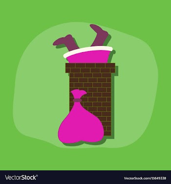 Paper sticker on stylish background Santa Claus in vector image