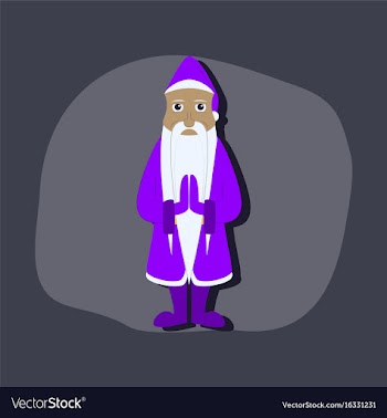 Paper sticker on stylish background santa claus vector image