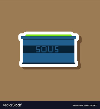 Paper sticker on stylish background sauce vector image