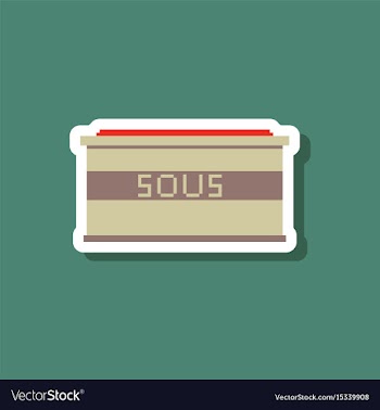 Paper sticker on stylish background sauce vector image