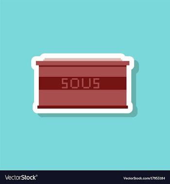 Paper sticker on stylish background sauce vector image