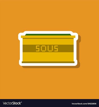 Paper sticker on stylish background sauce vector image