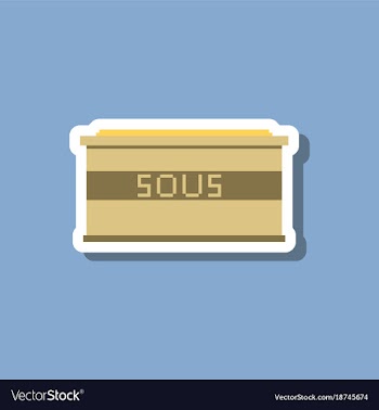 Paper sticker on stylish background sauce vector image