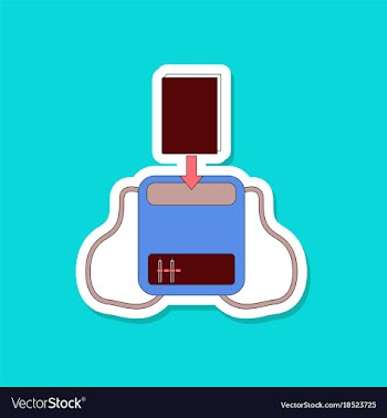 Paper sticker on stylish background school bag vector image